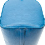 Handbag Speedy Black Stitching 30 Blue Epi