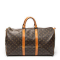 Travel Bag Keepall 50 Brown Monogram Canvas