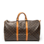 Travel Bag Keepall 50 Brown Monogram Canvas