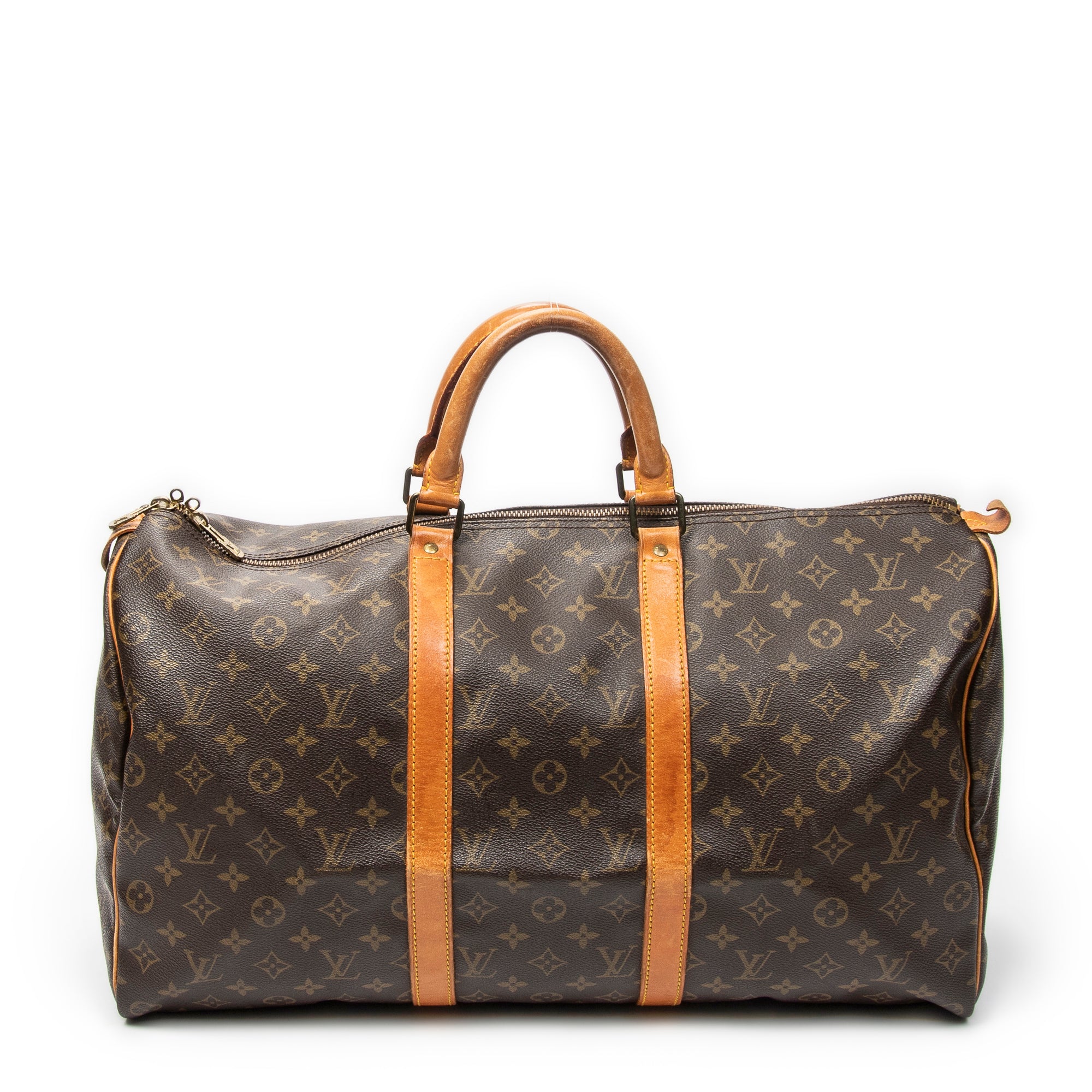 Travel Bag Keepall 50 Brown Monogram Canvas