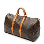Travel Bag Keepall 50 Brown Monogram Canvas