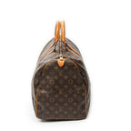 Travel Bag Keepall 50 Brown Monogram Canvas