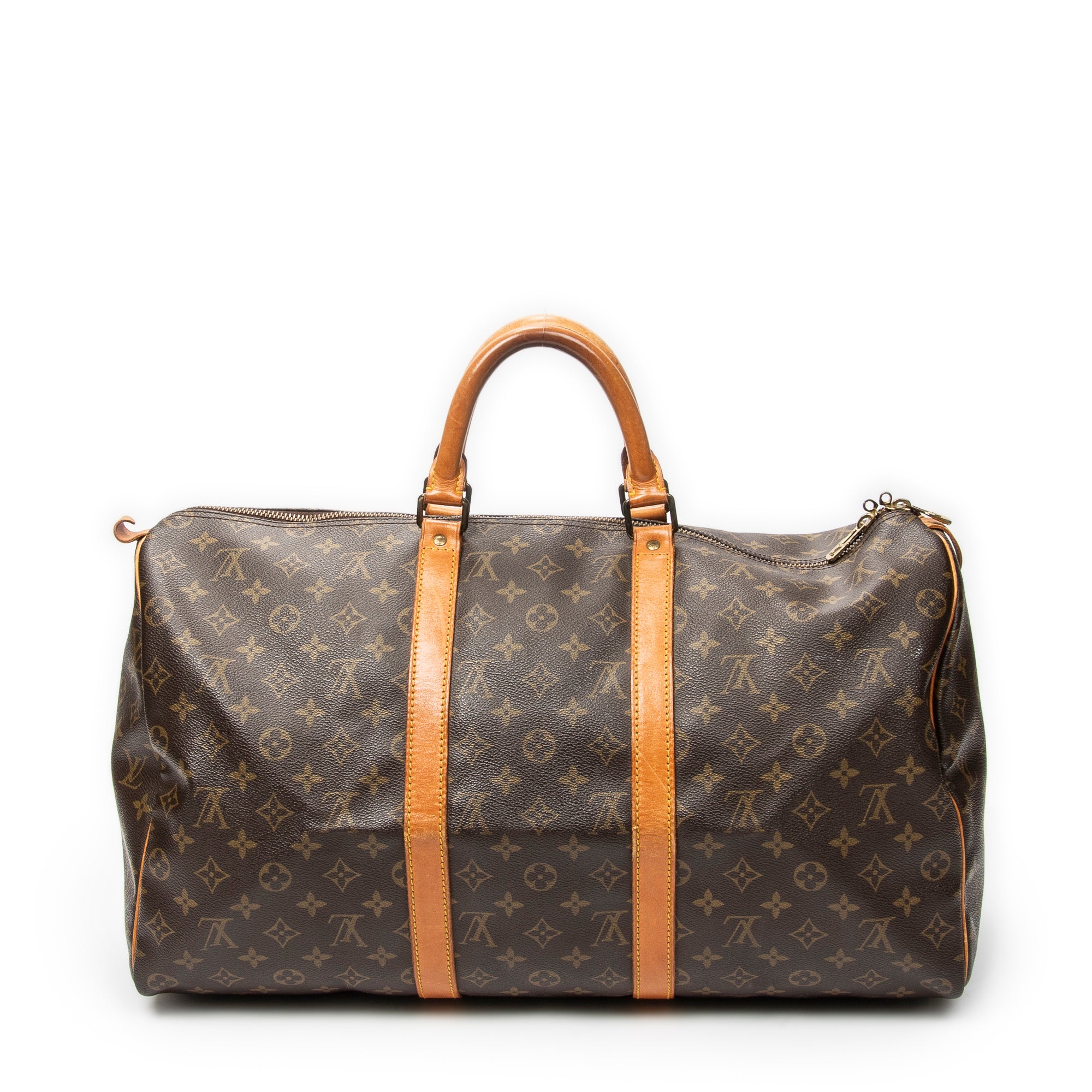 Travel Bag Keepall 50 Brown Monogram Canvas