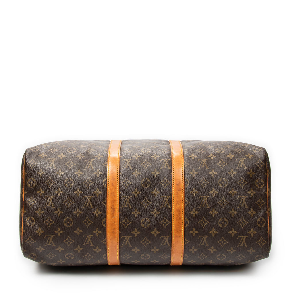 Travel Bag Keepall 50 Brown Monogram Canvas