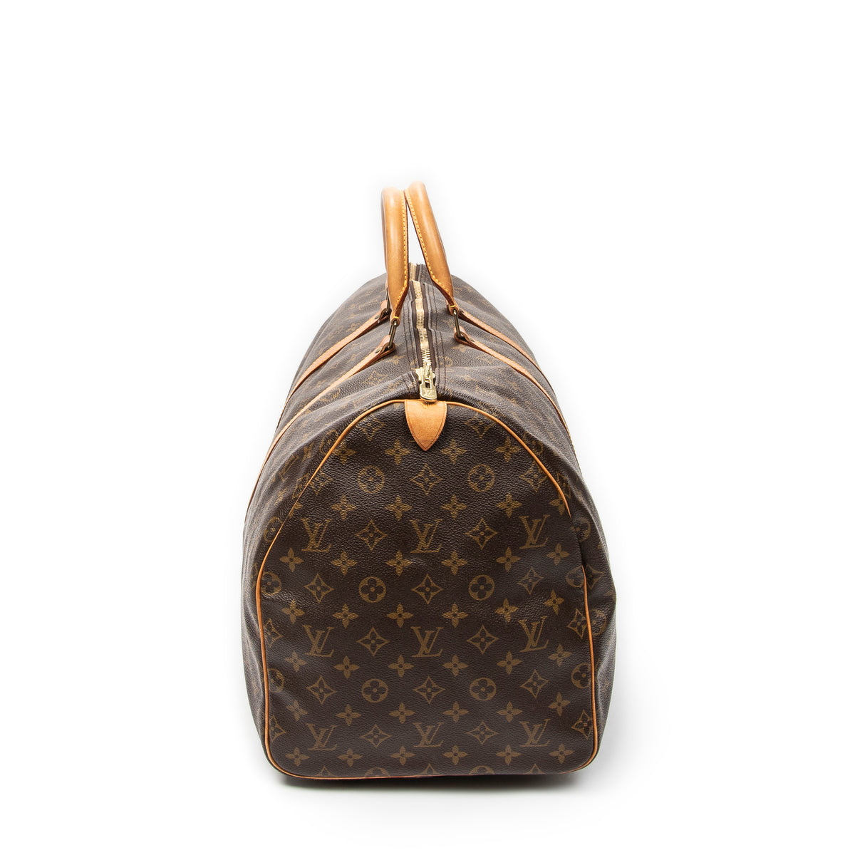 Travel Bag Keepall 55 Brown Monogram Canvas