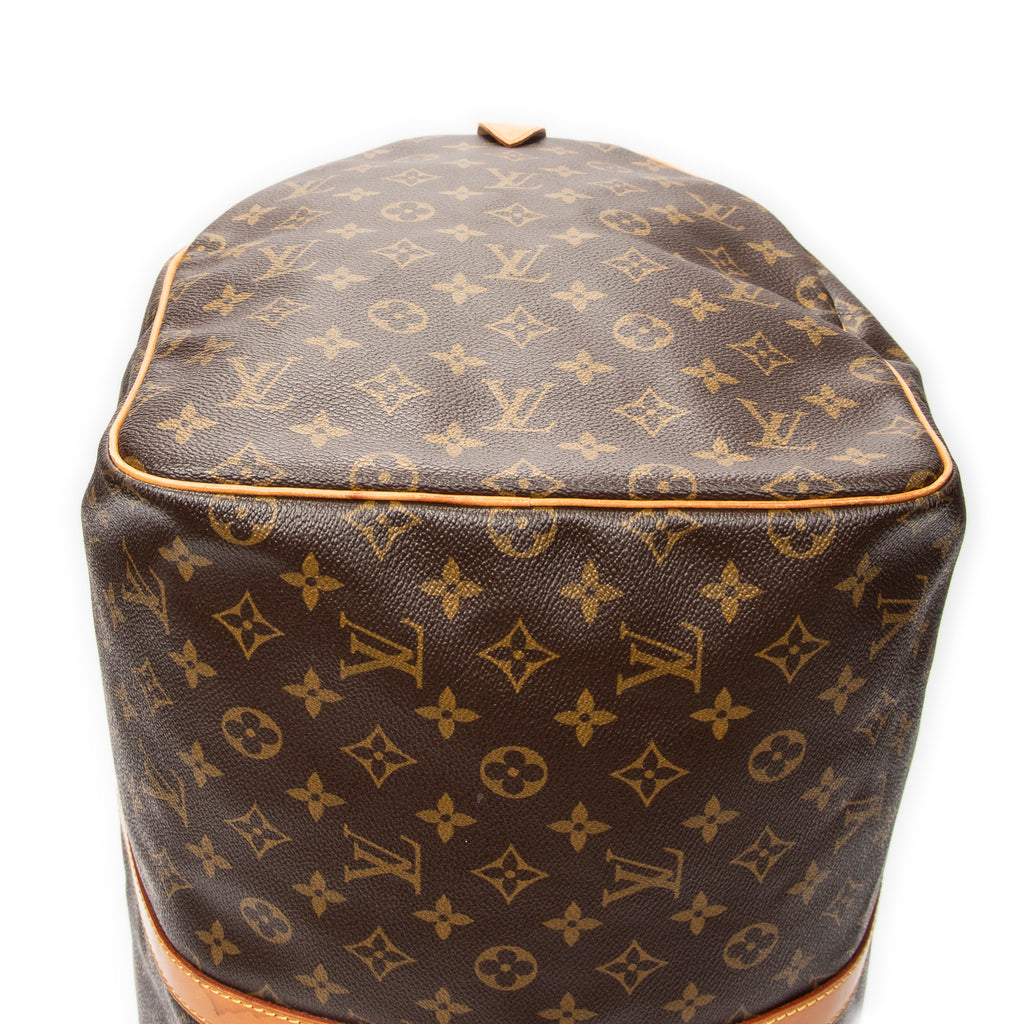 Travel Bag Keepall 55 Brown Monogram Canvas