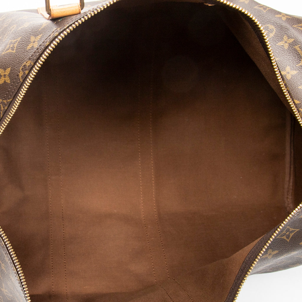 Travel Bag Keepall 55 Brown Monogram Canvas