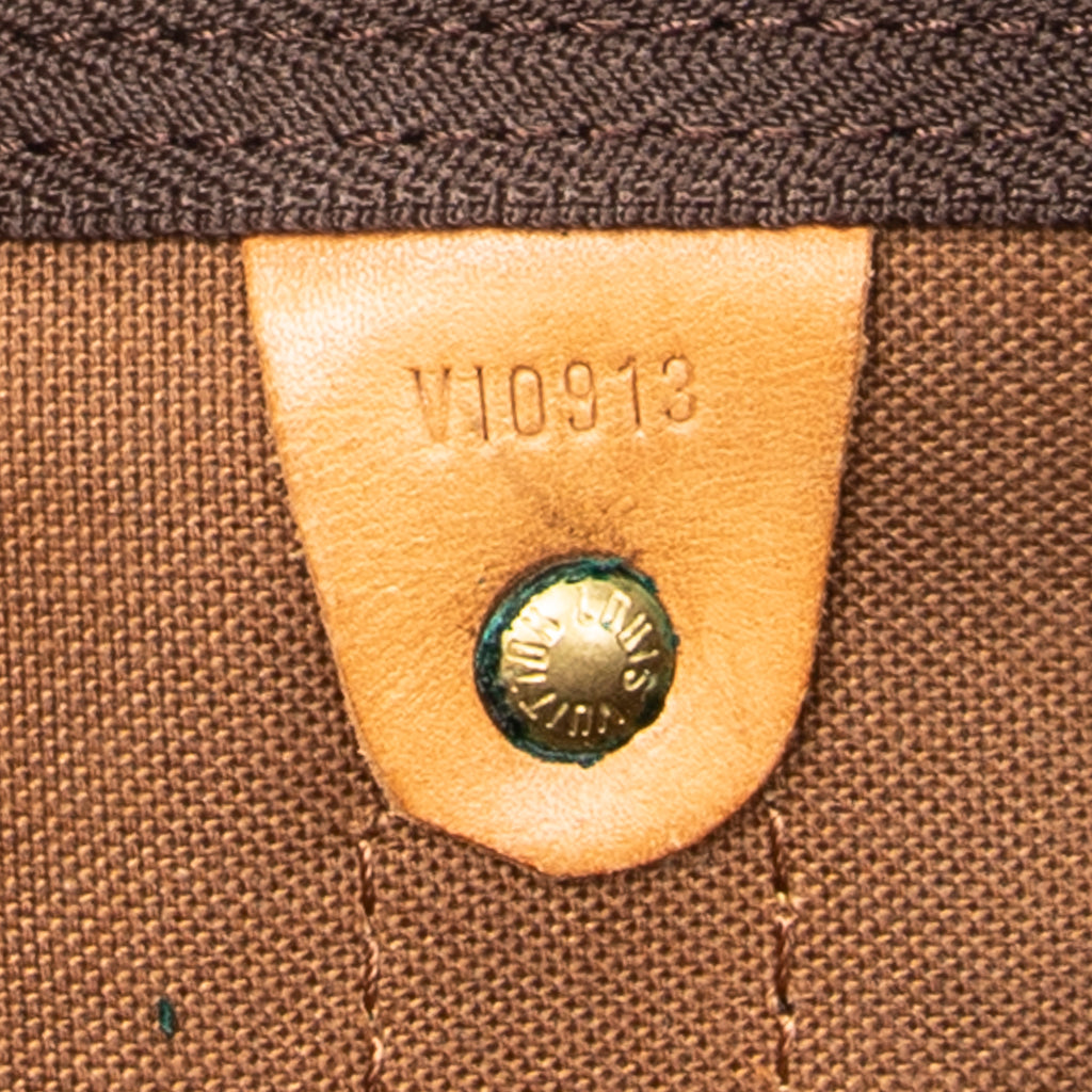 Travel Bag Keepall 55 Brown Monogram Canvas