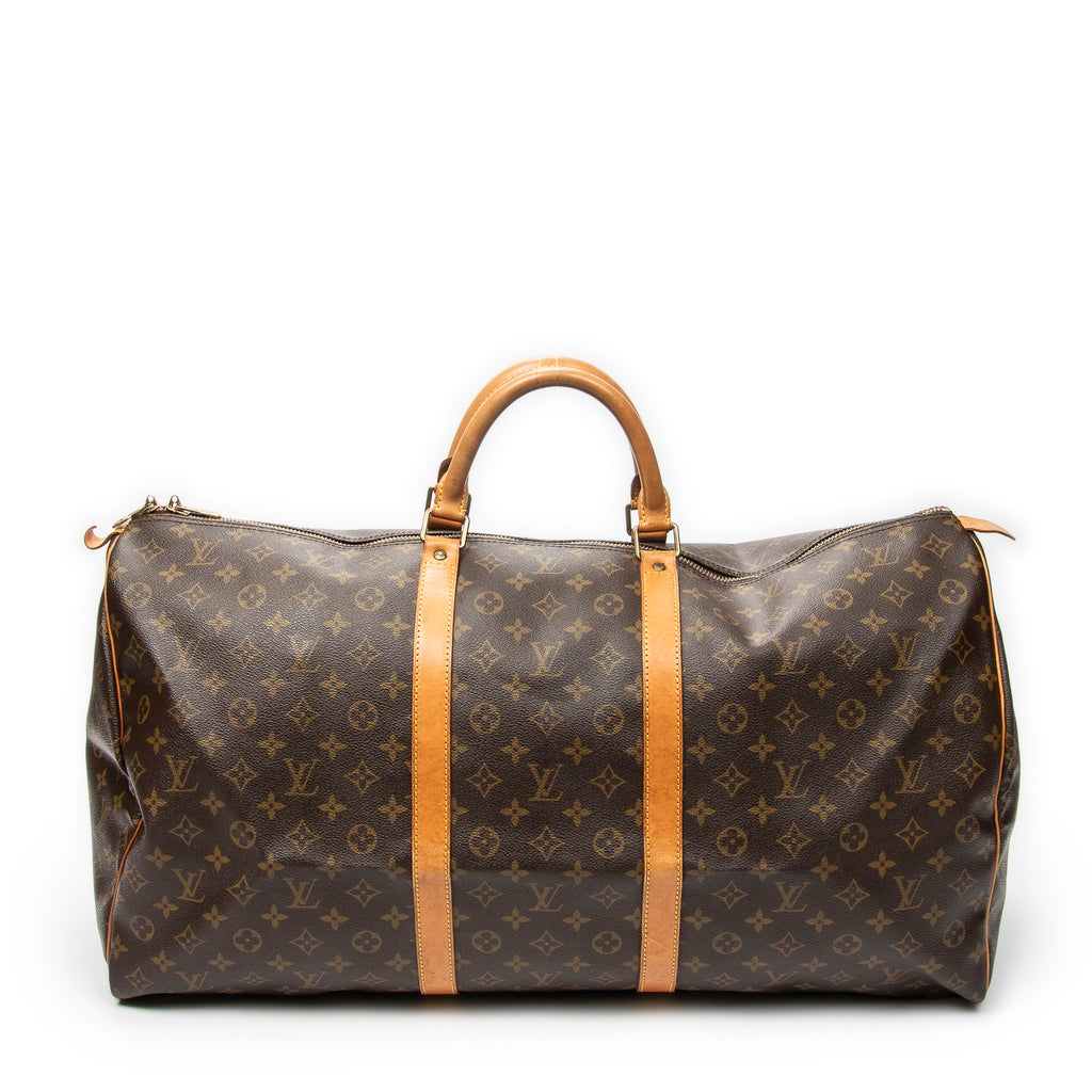 Travel Bag Keepall 60 Brown Monogram Canvas