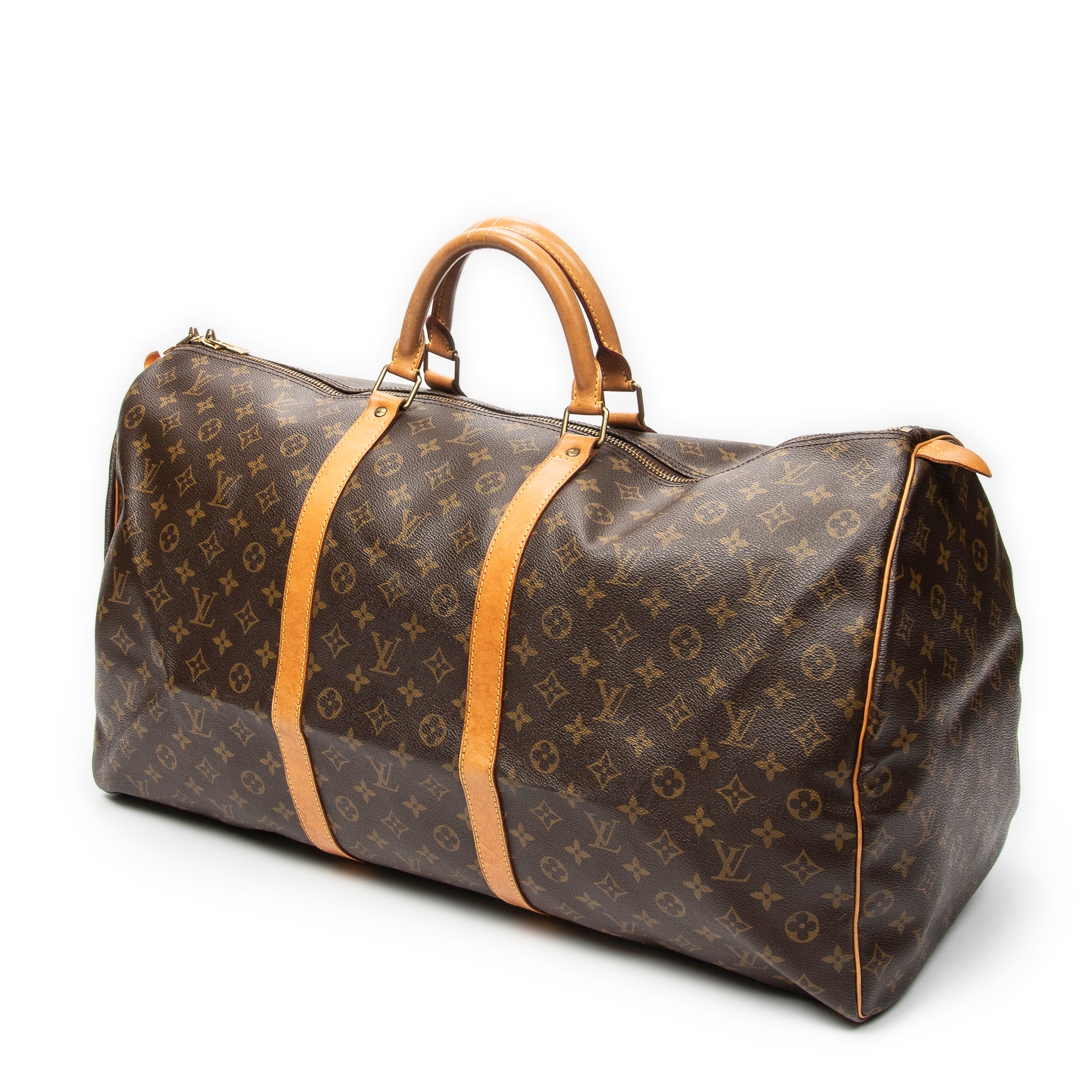 Travel Bag Keepall 60 Brown Monogram Canvas