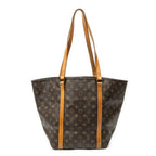 Shoulder Bag Sac Shopping PM Brown Monogram Canvas
