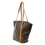 Shoulder Bag Sac Shopping PM Brown Monogram Canvas
