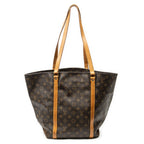 Shoulder Bag Sac Shopping PM Brown Monogram Canvas