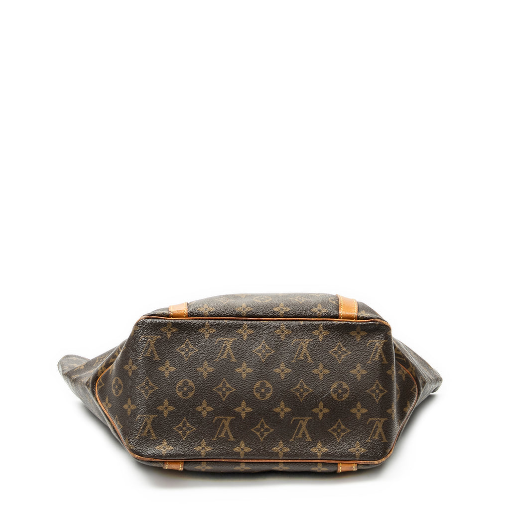 Shoulder Bag Sac Shopping PM Brown Monogram Canvas