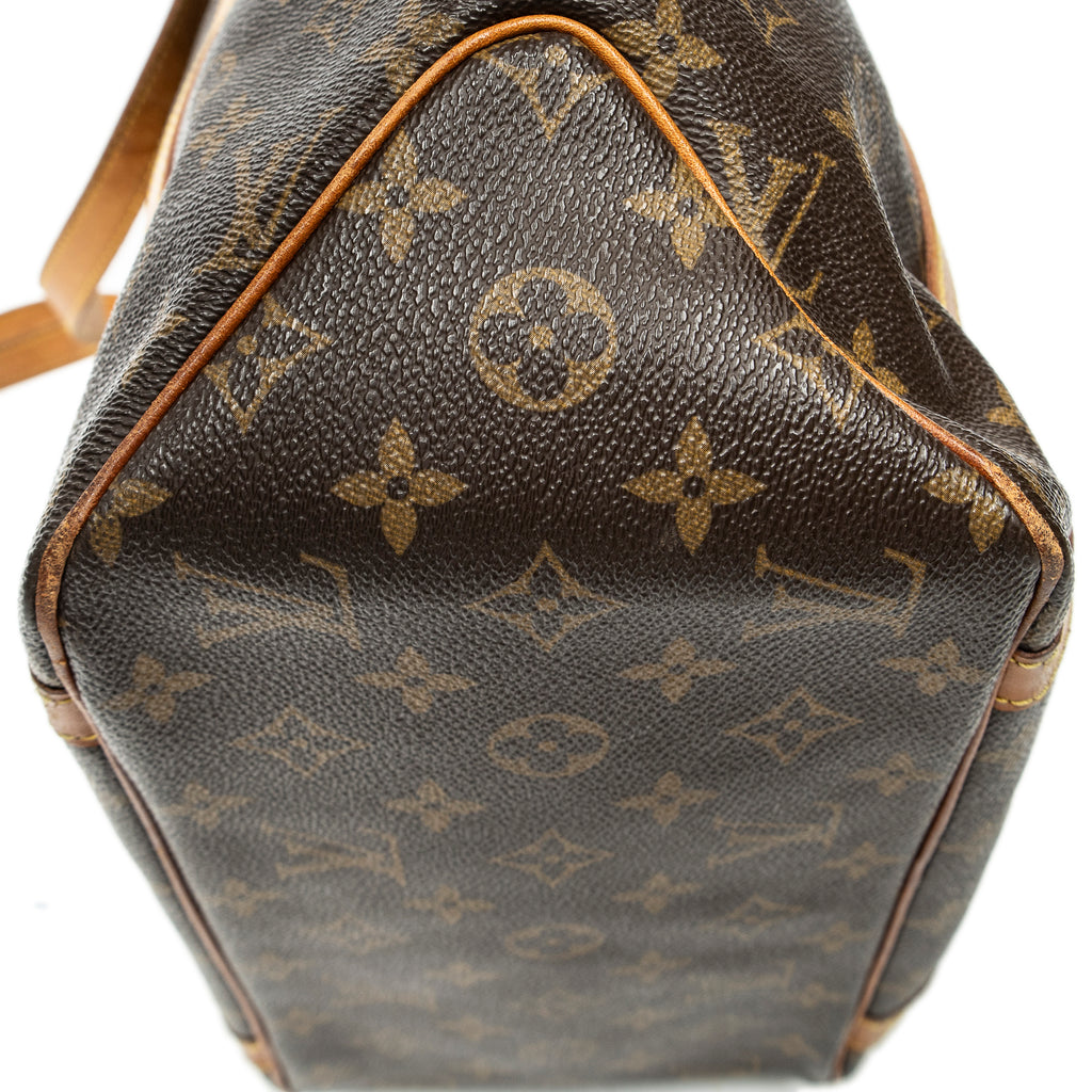 Shoulder Bag Sac Shopping PM Brown Monogram Canvas