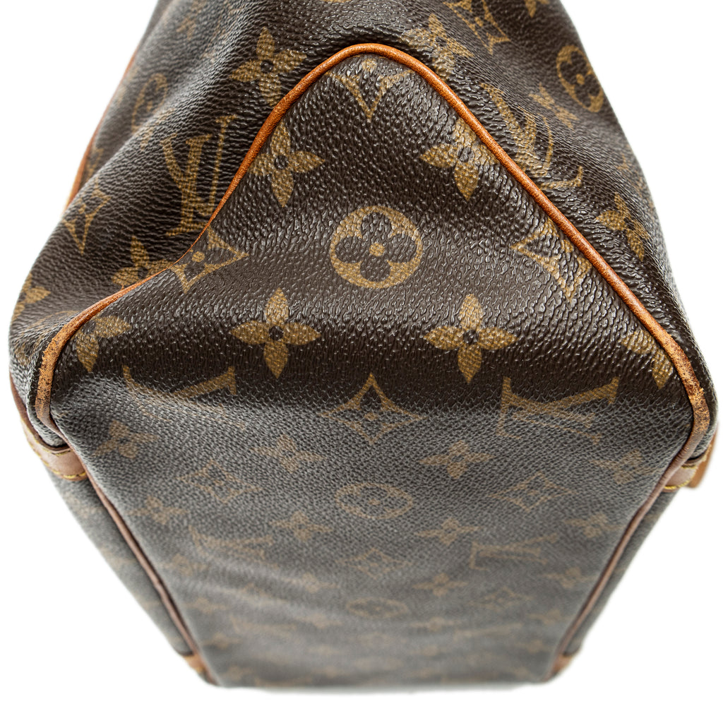 Shoulder Bag Sac Shopping PM Brown Monogram Canvas
