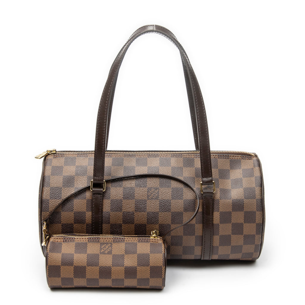 Handbag Papillon 30 Brown Damier Ebene