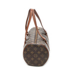 Handbag Papillon 30 Brown Monogram Canvas