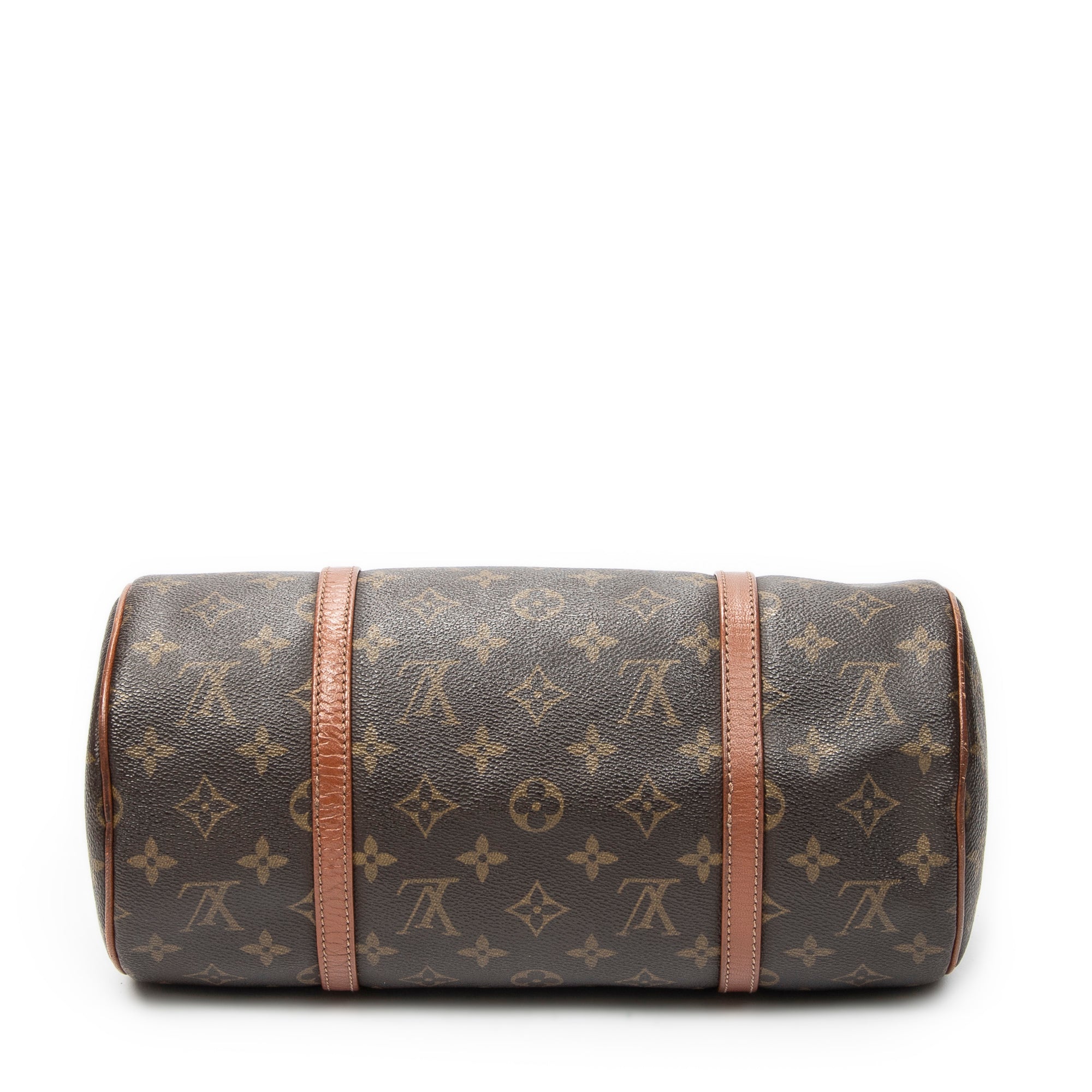 Handbag Papillon 30 Brown Monogram Canvas