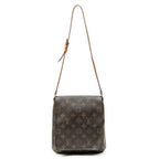 Shoulder Bag Musette Salsa Brown Monogram Canvas