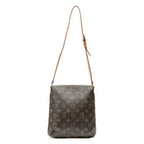 Shoulder Bag Musette Salsa Brown Monogram Canvas
