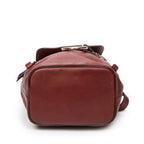 Backpack Small Faye Backpack Maroon Calfskin Leather