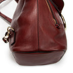 Backpack Small Faye Backpack Maroon Calfskin Leather