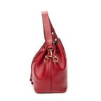 Shoulder Bag Mon Tresor Bucket Bag Red Calfskin Leather