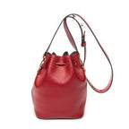 Shoulder Bag Mon Tresor Bucket Bag Red Calfskin Leather