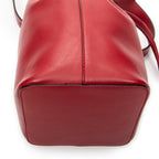 Shoulder Bag Mon Tresor Bucket Bag Red Calfskin Leather