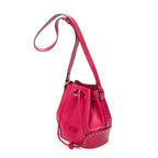 Shoulder Bag Small Drawstring Bucket Bag Fuchsia Pink GG Embossed Leather