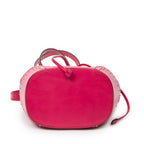 Shoulder Bag Small Drawstring Bucket Bag Fuchsia Pink GG Embossed Leather