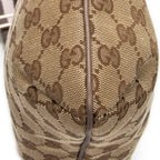 Shoulder Bag Small Web Zip Crossbody Beige Monogrammed Canvas