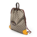 Backpack Web Logo Drawstring Backpack Beige Supreme Coated Canvas