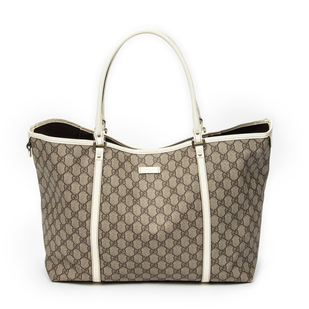 Shoulder Bag Medium Joy Tote Beige Supreme Coated Canvas