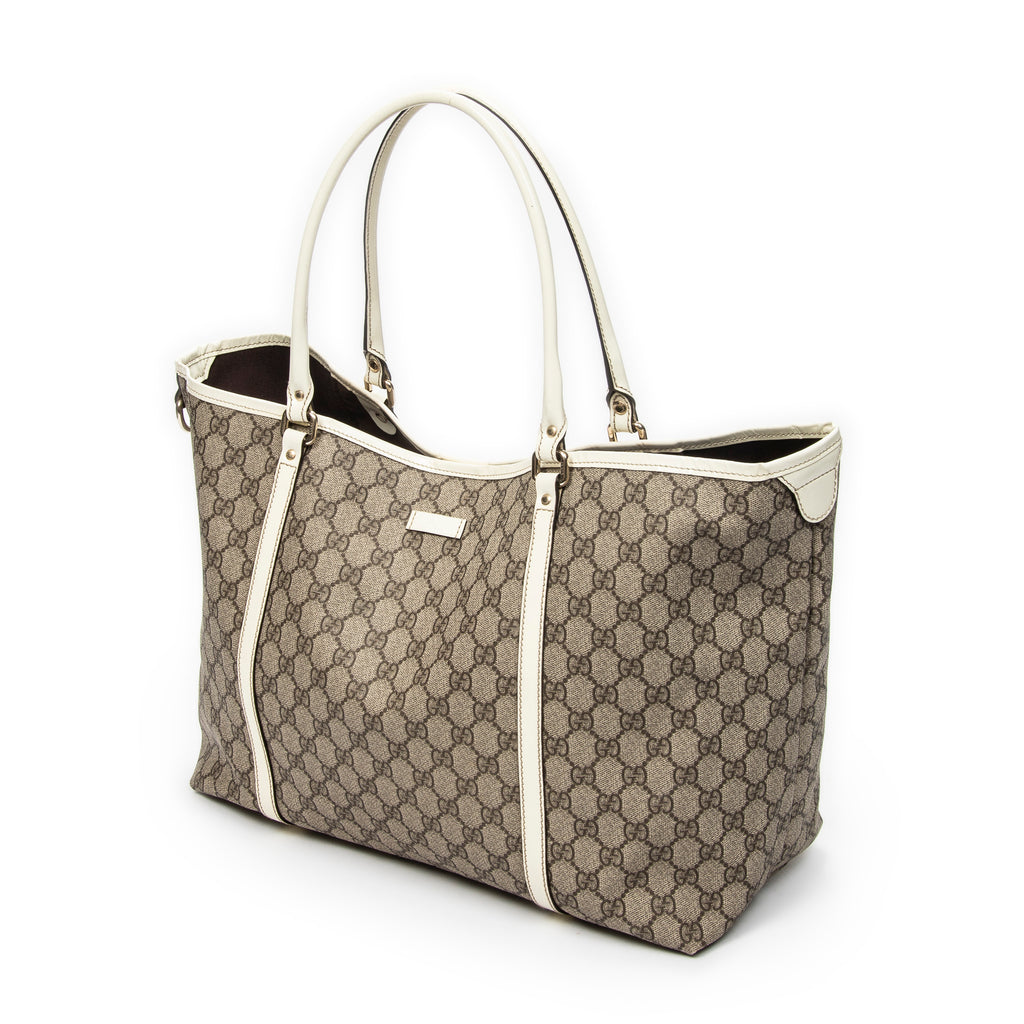 Shoulder Bag Medium Joy Tote Beige Supreme Coated Canvas