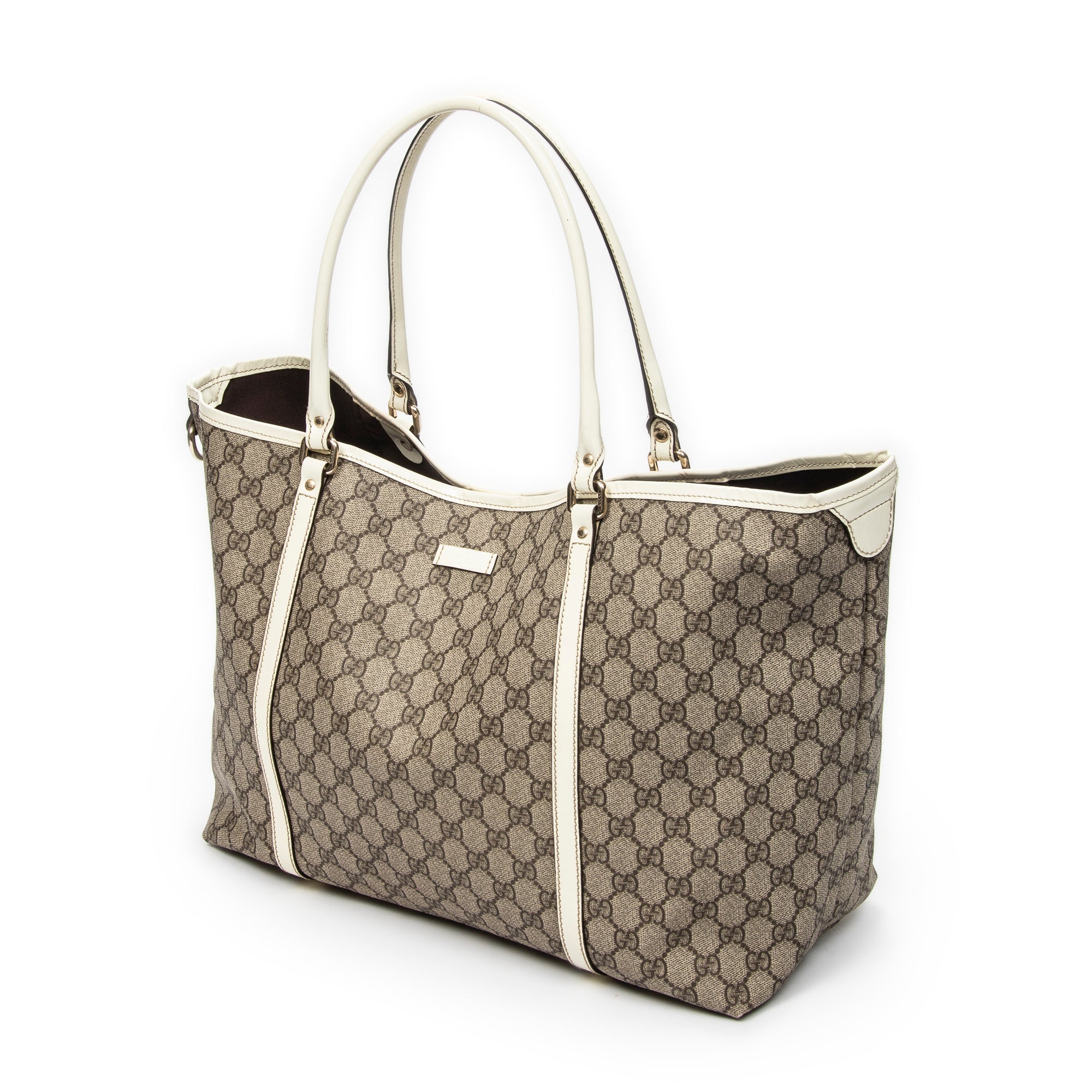 Shoulder Bag Medium Joy Tote Beige Supreme Coated Canvas