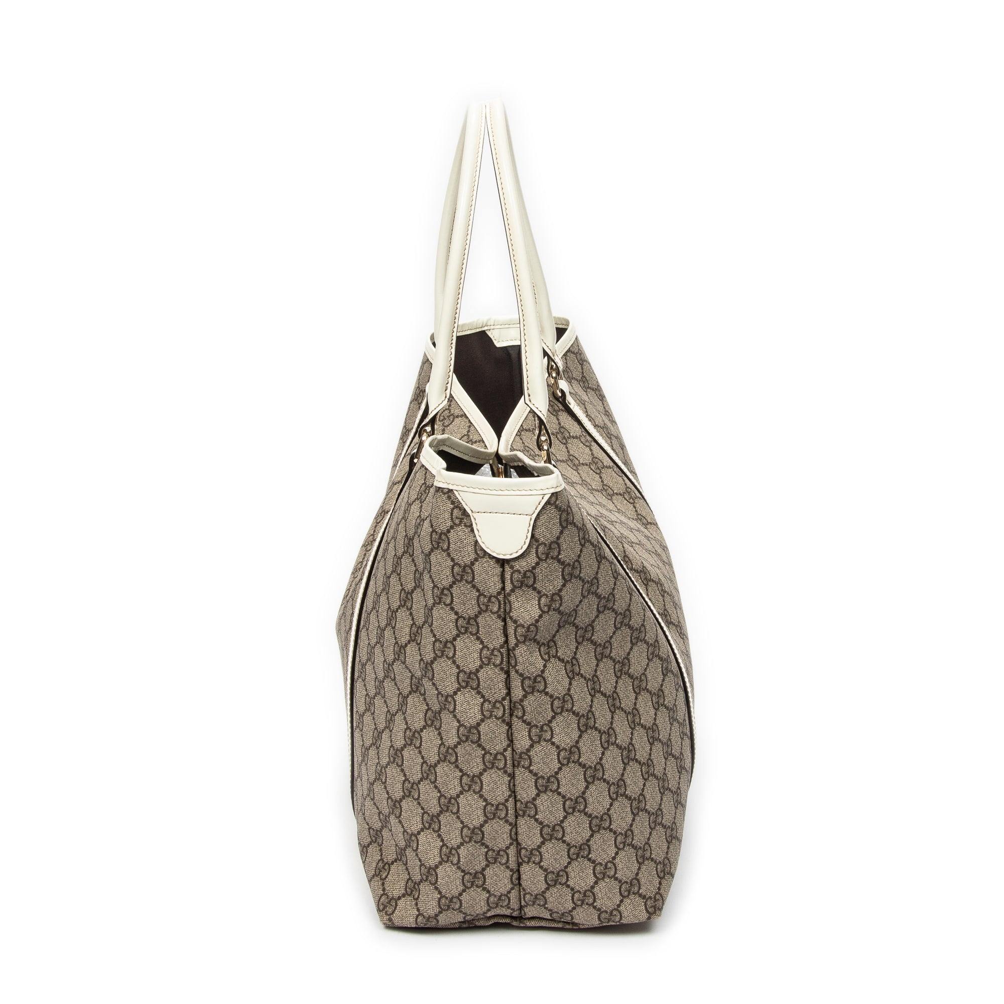 Shoulder Bag Medium Joy Tote Beige Supreme Coated Canvas