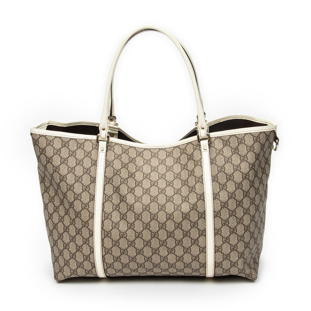 Shoulder Bag Medium Joy Tote Beige Supreme Coated Canvas