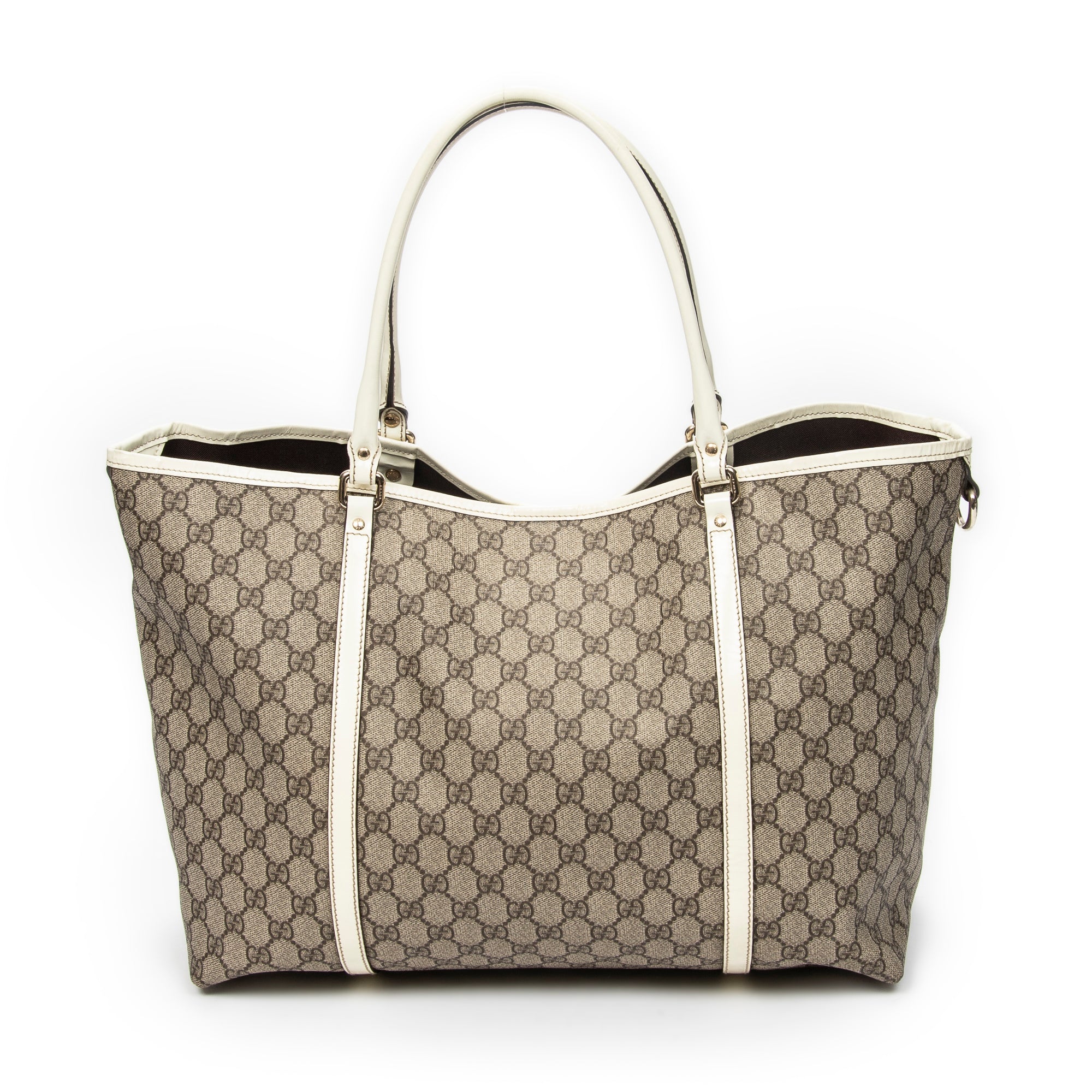 Shoulder Bag Medium Joy Tote Beige Supreme Coated Canvas