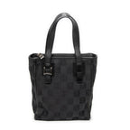 Handbag Small Vertical Zip Tote Black Anagram Canvas