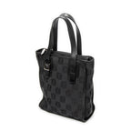 Handbag Small Vertical Zip Tote Black Anagram Canvas