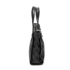 Handbag Small Vertical Zip Tote Black Anagram Canvas