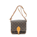 Shoulder Bag Cartouchiere MM Brown Monogram Canvas