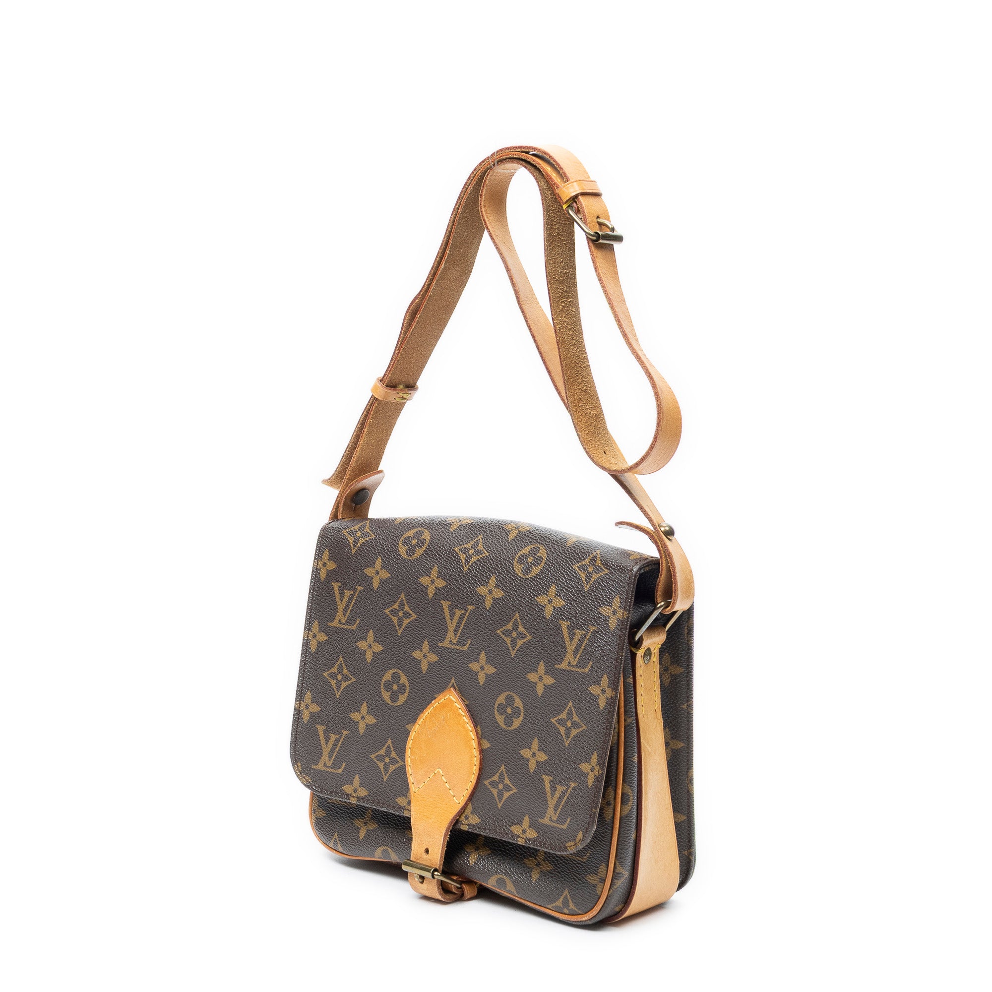 Shoulder Bag Cartouchiere MM Brown Monogram Canvas