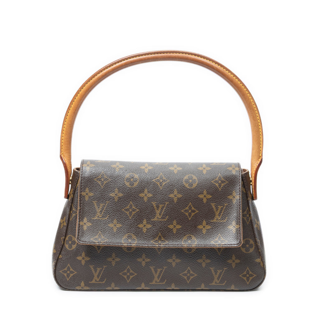 Shoulder Bag Mini Looping Brown Monogram Canvas