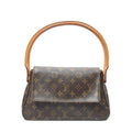 Shoulder Bag Mini Looping Brown Monogram Canvas
