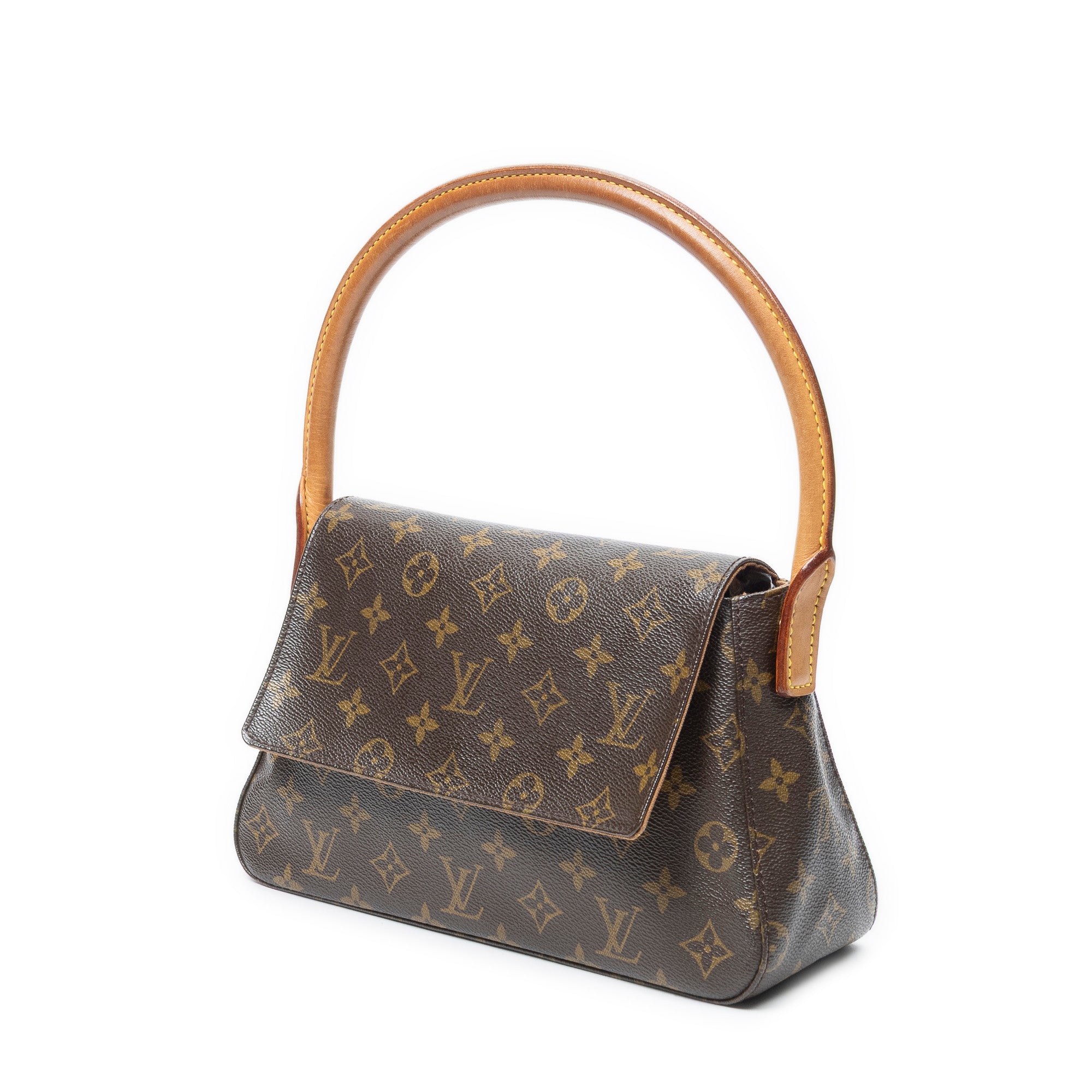 Shoulder Bag Mini Looping Brown Monogram Canvas