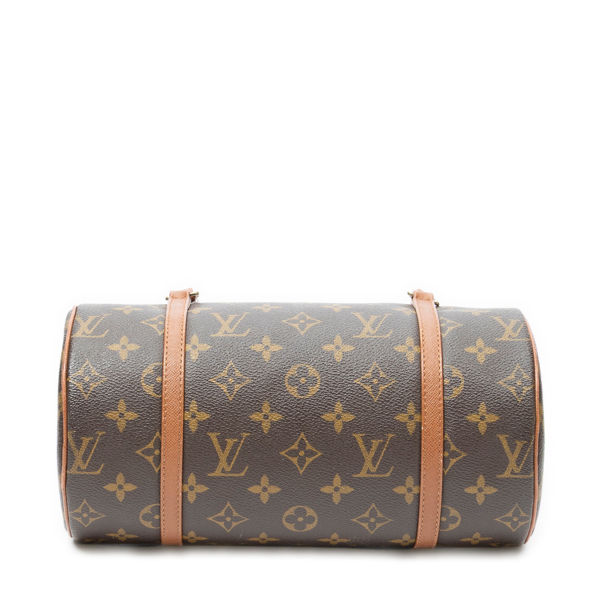 Handbag Papillon 26 Brown Monogram Canvas