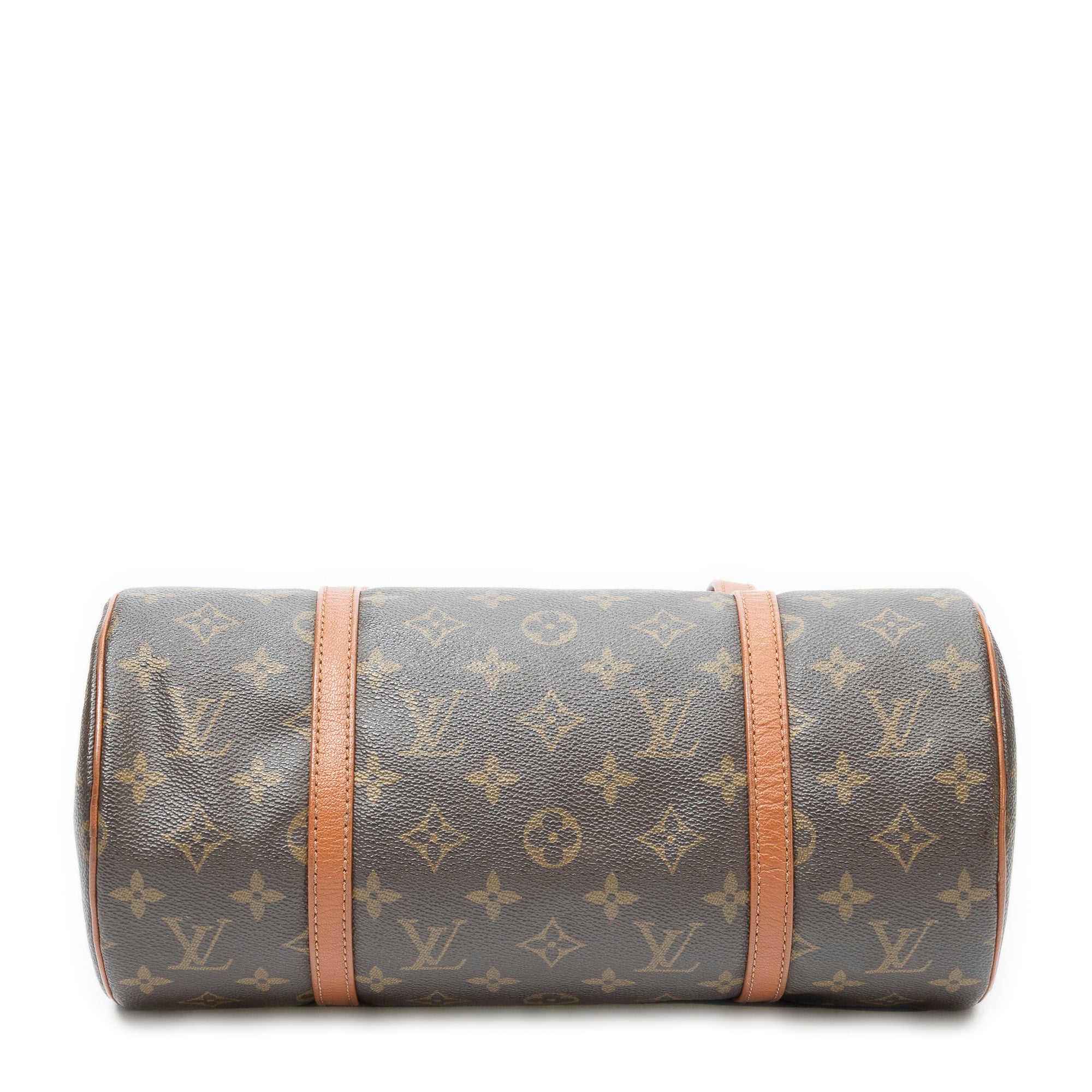 Handbag Papillon 30 Brown Monogram Canvas